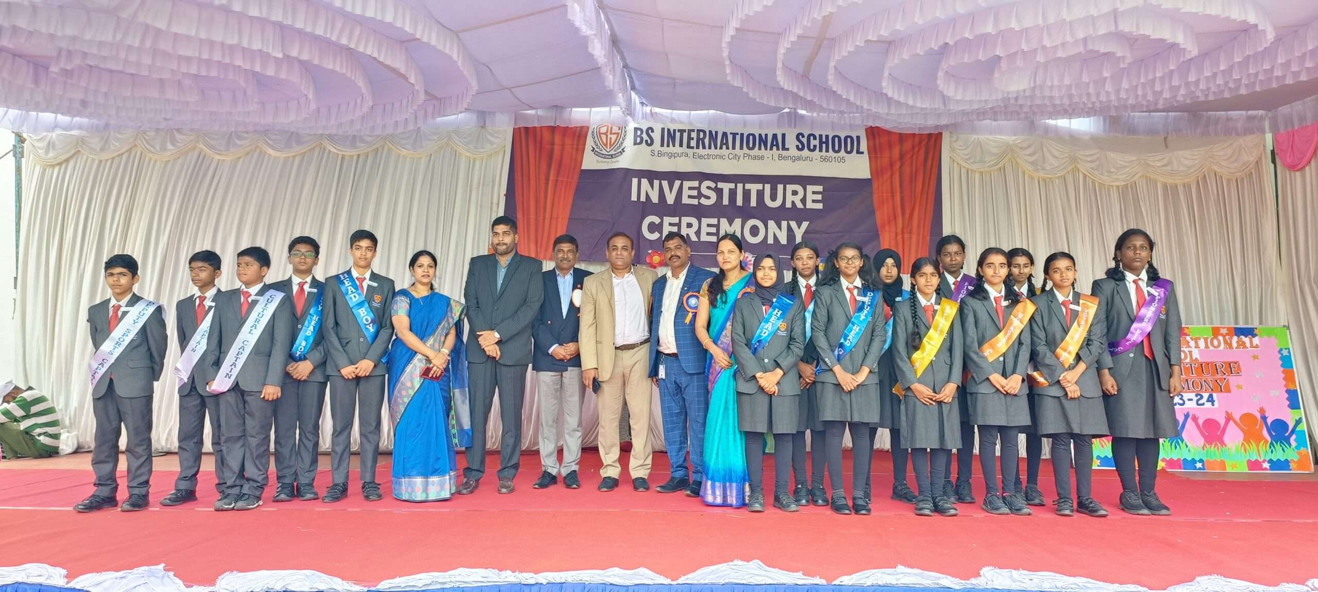 Passing the Torch of Leadership: BS International School Hosts Memorable Investiture Ceremony
